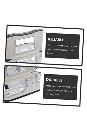 Healifty Étui À Lunettes Double Couche Étui À Lunettes De Voyage Étui À Lunettes Double Ensembles Mignons Petit Support Porta