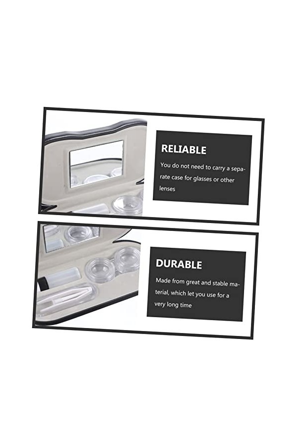 Healifty Étui À Lunettes Double Couche Étui À Lunettes De Voyage Étui À Lunettes Double Ensembles Mignons Petit Support Porta