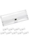 Gadpiparty 10 Pièces Étui à Lunettes Transparent À Lunettes En Plastique Avec Bouton Étui De Rangement Pour Lunettes Étui à L