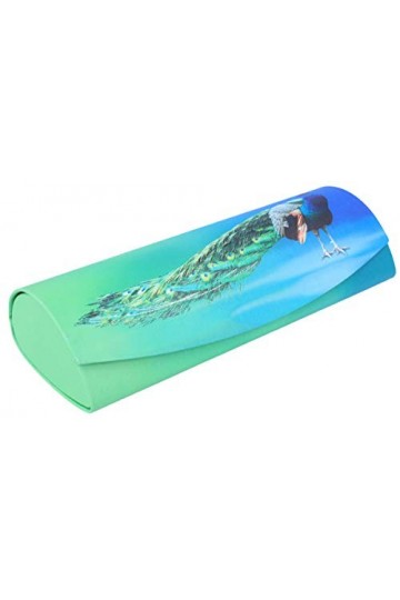 Étui à lunettes rigide avec fermeture magnétique et motif estival