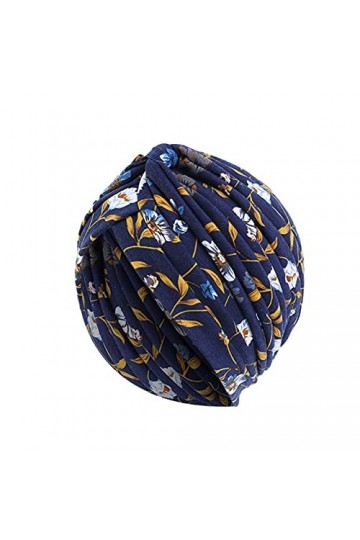 Blingko Chimio Turban Femmes Multicolore Fleur Imprimé Bonnet Chimio Doux Coton Bonnet Turban Souple Chapeau Bandeau Conforta