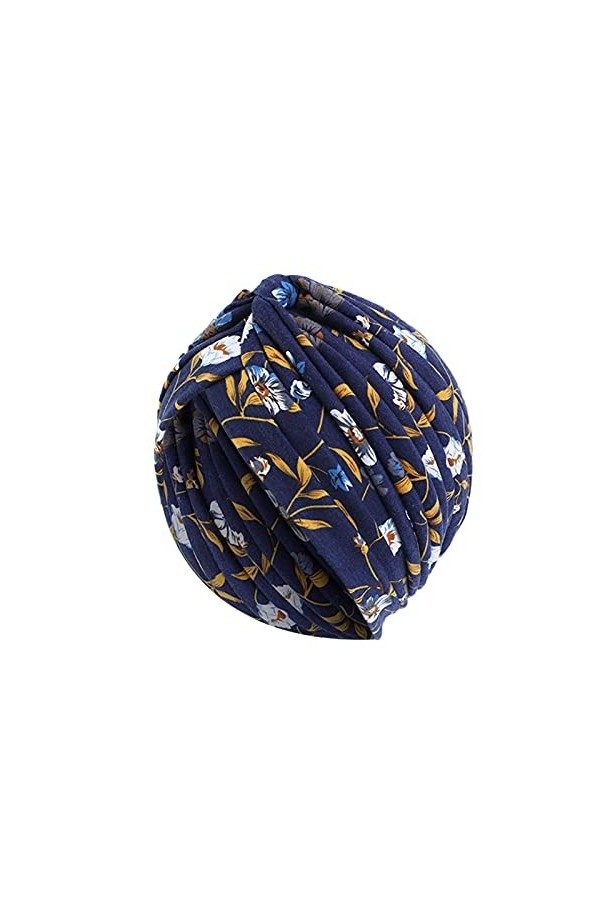 Blingko Chimio Turban Femmes Multicolore Fleur Imprimé Bonnet Chimio Doux Coton Bonnet Turban Souple Chapeau Bandeau Conforta