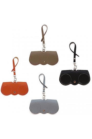 YGMXZL 4 Pièces Sac de lunettes de soleil en cuir souple,sac de protection en cuir pour lunettes,Etui à lunettes portable en 