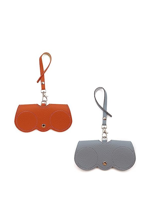 YGMXZL 4 Pièces Sac de lunettes de soleil en cuir souple,sac de protection en cuir pour lunettes,Etui à lunettes portable en 