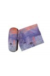 Étui à lunettes Claude Monet « lever du soleil » recouvert de velours