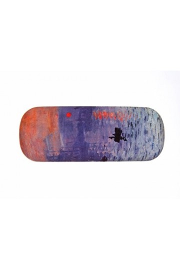 Étui à lunettes Claude Monet « lever du soleil » recouvert de velours