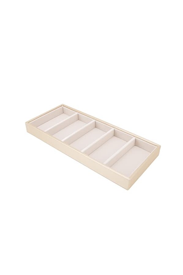 Zerodis Étui à Lunettes, étui à Lunettes Résistant à lusure à 5 Grilles, Mode Pratique pour Ranger les Lunettes Beige 