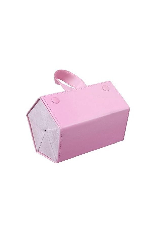 Étui à lunettes multi-usages portable en similicuir pliable 5 emplacements pour lunettes à usage quotidien