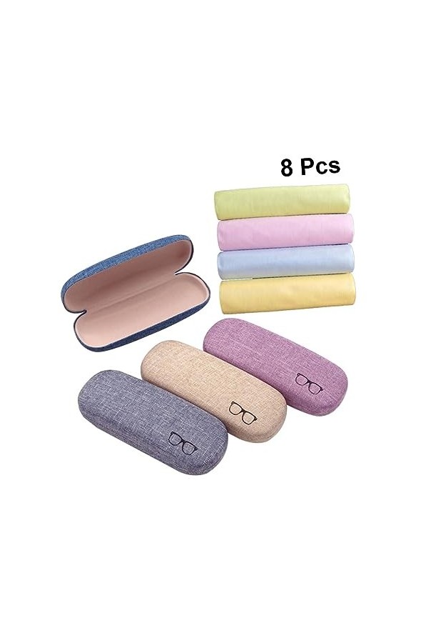 SOIMISS 4 Ensembles Lunettes Chiffon De Nettoyage Pour Lunettes Chiffons De Nettoyage Pour Lunettes Rétro Étui À Lunettes Vin