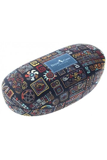 Étui rigide coloré avec housse souple pour lunettes de soleil Noir/multicolore