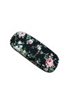 LiDianFuu Rétro floral dimpression lunettes de lecture Cas dur motif fleur Lunettes de stockage Porte cas Femme Organisateur