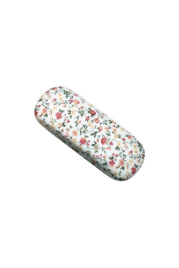 LiDianFuu Rétro floral dimpression lunettes de lecture Cas dur motif fleur Lunettes de stockage Porte cas Femme Organisateur