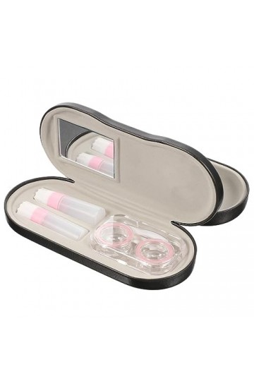 KALLORY 1 Jeu Étui à Lunettes Double Couche Boîte à Lunettes Étui à Lunettes Rigide Porte-lunettes Organisateur De Lunettes P