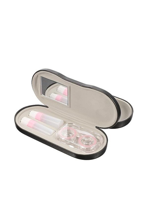 KALLORY 1 Jeu Étui à Lunettes Double Couche Boîte à Lunettes Étui à Lunettes Rigide Porte-lunettes Organisateur De Lunettes P