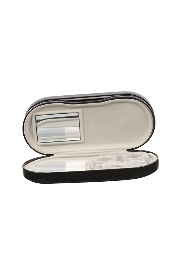 KALLORY 1 Jeu Étui à Lunettes Double Couche Boîte à Lunettes Étui à Lunettes Rigide Porte-lunettes Organisateur De Lunettes P