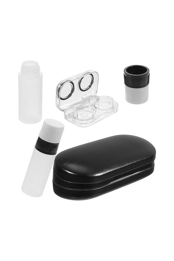 KALLORY 1 Jeu Étui à Lunettes Double Couche Boîte à Lunettes Étui à Lunettes Rigide Porte-lunettes Organisateur De Lunettes P