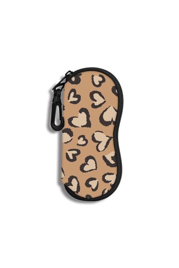 Étui à Lunettes Lunettes de Soleil Pochette Souple Avec Clip de Ceinture étui à Lunettes Ultra Léger en Néoprène à Fermeture 