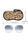 Étui à Lunettes Lunettes de Soleil Pochette Souple Avec Clip de Ceinture étui à Lunettes Ultra Léger en Néoprène à Fermeture 