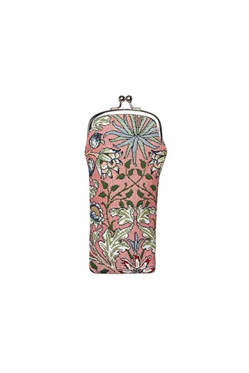 Signare Étui à lunettes en tapisserie pour femme avec motifs vintage May Morris jacinthe, GPCH-HYACIN , Jacinthe, taille uni