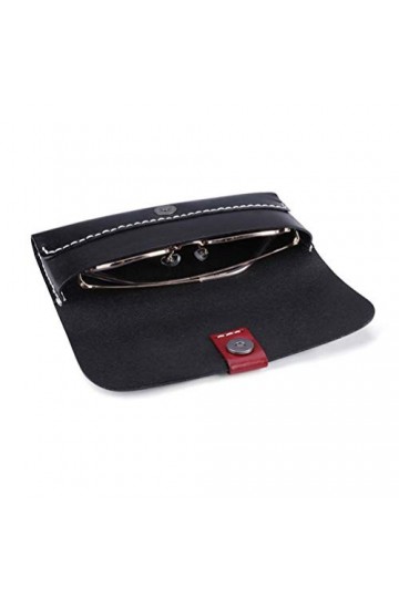 BRASS TACKS Leathercraft Étui à lunettes en cuir souple et durable 8 couleurs