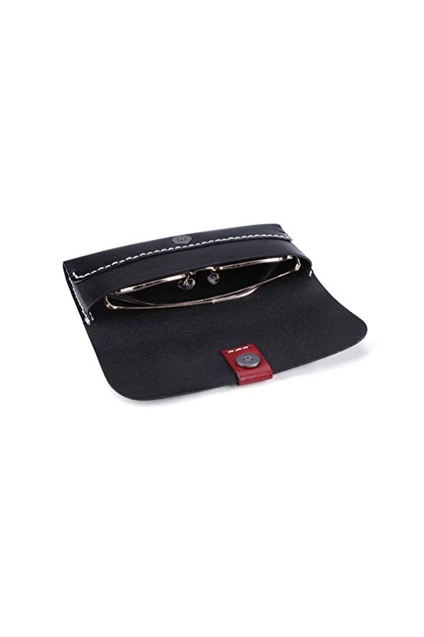 BRASS TACKS Leathercraft Étui à lunettes en cuir souple et durable 8 couleurs