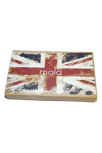 Mala Leather Étui à Lunettes en Cuir Souple avec Languette Large