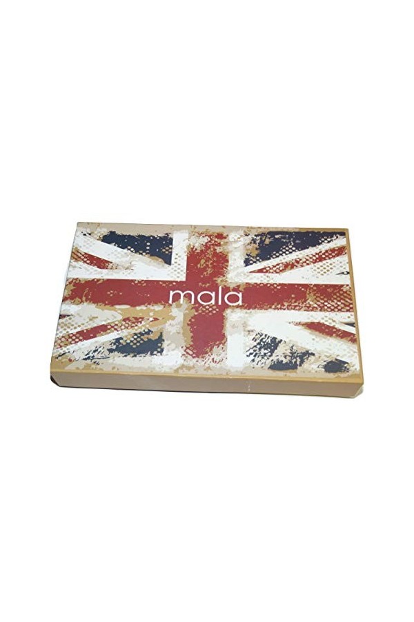 Mala Leather Étui à Lunettes en Cuir Souple avec Languette Large