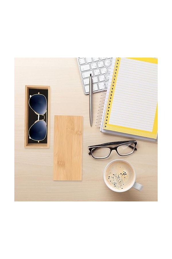 SOIMISS à Lunettes En Bambou Étuis à Lunettes à Lunettes De Soleil Coque Rigide Boîte à Lunettes En Bois à Lunettes De Soleil