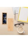 SOIMISS à Lunettes En Bambou Étuis à Lunettes à Lunettes De Soleil Coque Rigide Boîte à Lunettes En Bois à Lunettes De Soleil
