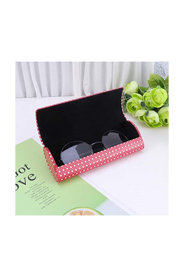 LIFKOME Boîte De 2 Pièces Poche En Cuir à Lunettes Porte-lunettes Cas Pour De Rangement Pour Lunettes Conteneur De Monture De