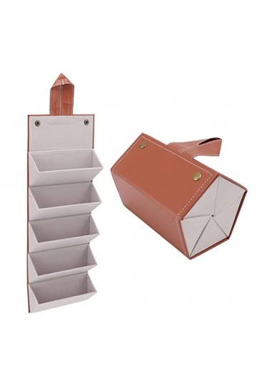 lunettes soleil avec 5 emplacements – Étui rangement pliable en cuir PU pour lunettes soleil | Organisateurs lunettes soleil 