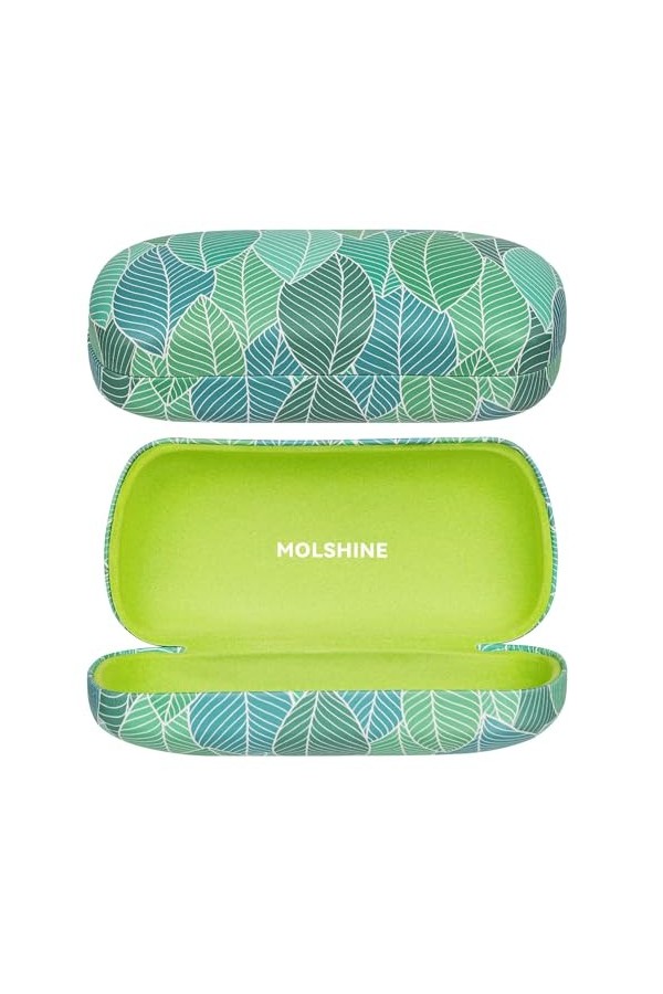 molshine Étui à Lunettes de Soleil à Coque Rigide, Grand étui à Lunettes Classique pour Lunettes de Soleil, Lunettes avec Chi