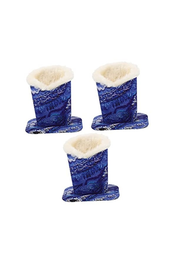 SOIMISS 3 Pièces Porte-Lunettes En Cuir Base Magnétique Étui À Lunettes En Cuir Organisateur De Table Lunettes Pratiques Prés