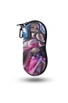 LVMMO Anime Demon Slayer Étui à lunettes de soleil souple avec fermeture éclair
