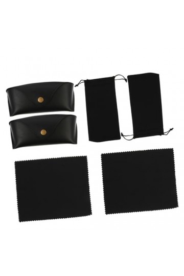 GALPADA 6 Pièces À Lunettes En Cuir À Lunettes Lunettes Sacs De Rangement Pochette De Lunettes De Soleil À Lunettes Dur À Lun