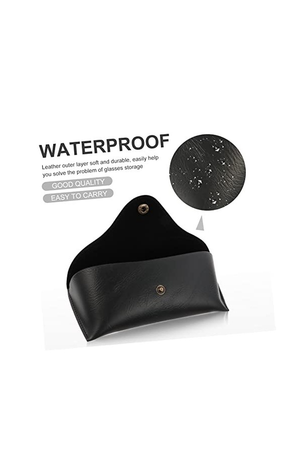 GALPADA 6 Pièces À Lunettes En Cuir À Lunettes Lunettes Sacs De Rangement Pochette De Lunettes De Soleil À Lunettes Dur À Lun