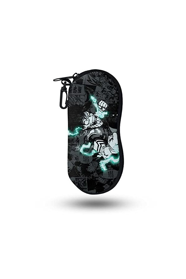 LVMMO Anime My Hero Academia Étui à lunettes souple avec fermeture éclair