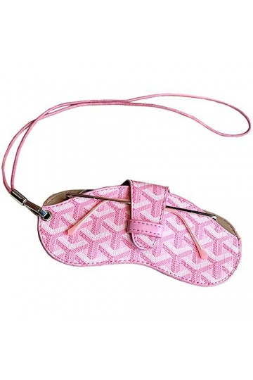 YAMEE Étui à lunettes portable de voyage avec cordon pour lunettes de soleil pour homme et femme, rose, taille unique