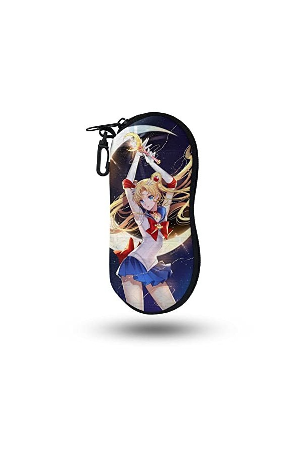 LVMMO Anime Sailor Moon Étui universel pour lunettes de soleil Rose