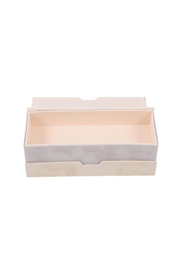 DOITOOL Boîte de rangement à lunettes double couche portable anti-presse pour lunettes de soleil Rose