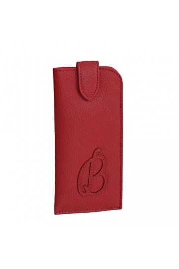 Étui à lunettes Branco - En cuir véritable souple - Pour lunettes, lunettes, sac à lunettes couleur au choix - présenté par