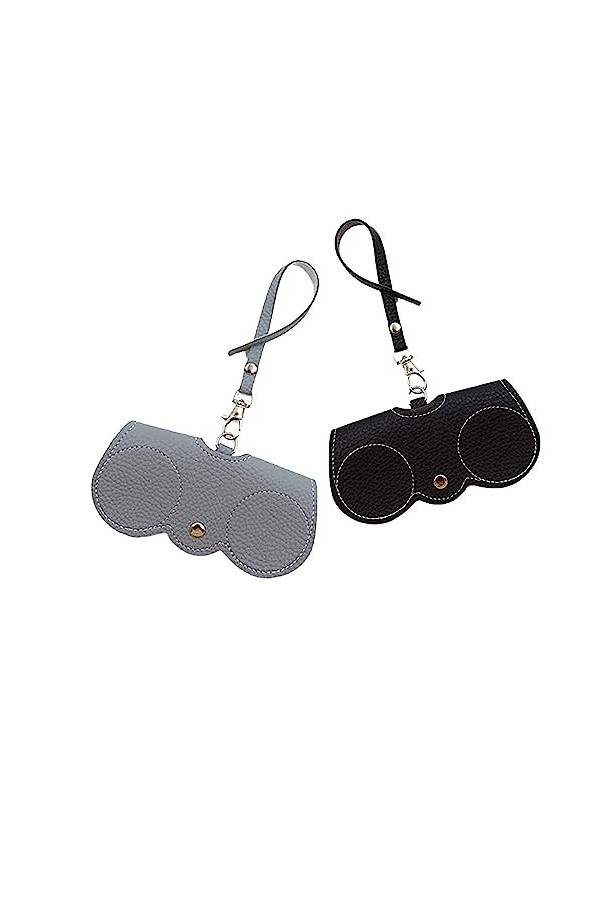 Sac à lunettes de soleil en cuir souple, étui à lunettes de soleil en cuir PU, sac organisateur de lunettes de soleil portabl