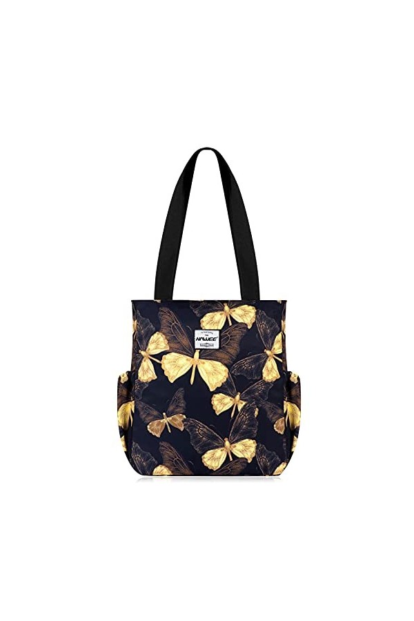 HAWEE Mode Femme Sac à Bandoulière Grande Capacité Sac Dépaule Léger Sac Fourre-Tout avec Zip Loisir Sac à Provisions Imperm