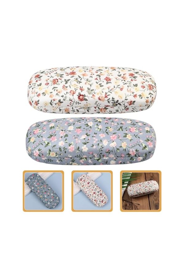 ABOOFAN 2Pcs Étui À Lunettes Couverture De Lunettes De Protection Lunettes Étui De Rangement Étui À Lunettes Pour Femmes Étui