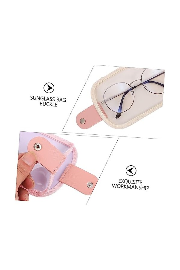 LALAFINA 3Pcs Sac De Lunettes De Soleil Étui De Rangement De Lunettes De Soleil Manches De Lunettes Pour Lunettes Sac De Lune