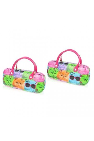 SOIMISS 2Pcs Enfants Créatif Portable Étui À Lunettes Pour Lunettes Pour Femmes Femmes Lunettes Étui À Lunettes En Cuir Lunet