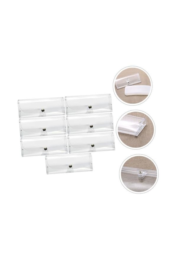 TENDYCOCO 15 Pièces Étui Pour Lunettes Récipient En Plastique Miroir Boîte Clair Étuis À Lunettes De Soleil Étui À Lunettes É