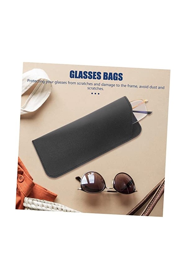 ABOOFAN 20 Pcs Étui À Lunettes En Cuir Souple Organisateur Sacs Pour Voyage Étui À Lunettes Mince Lunettes DExtérieur Organi