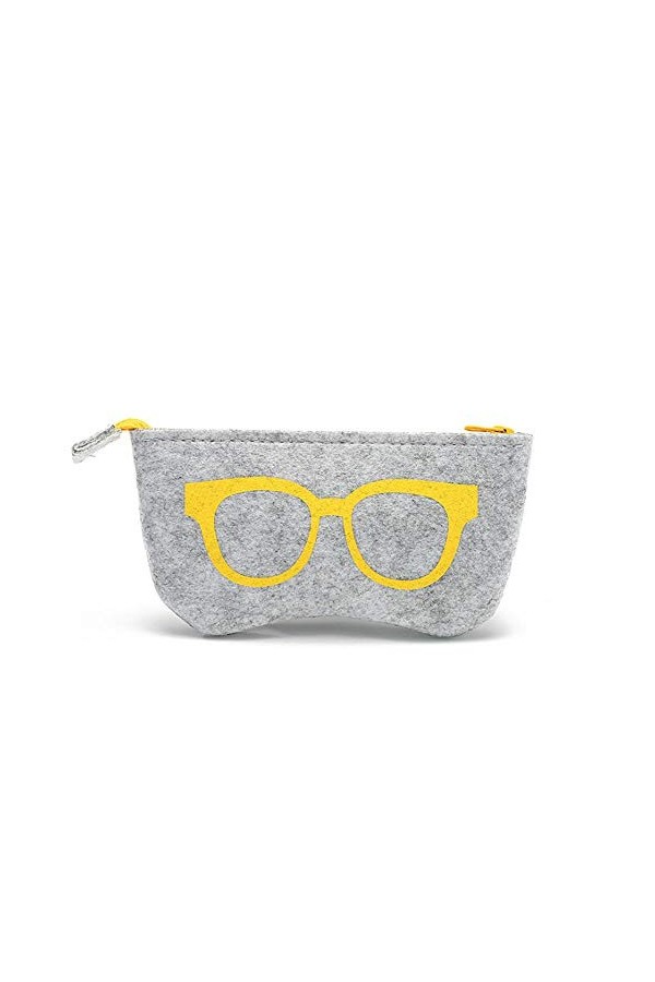 YYJHWECK Étui à crayons Étui à lunettes en feutre de qualité supérieure pour lunettes de soleil Coffrets Femmes Étui à lunett