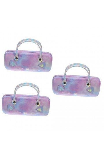 Healeved 3 Pièces Voyage Lunettes De Soleil Lunettes Shell En Cuir Enfant Lunettes De Soleil Lunettes Lunettes Chat Fille Gli